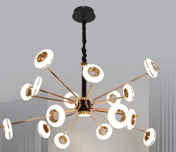 Elkon ledli Avize -VLK-628-16 Gold